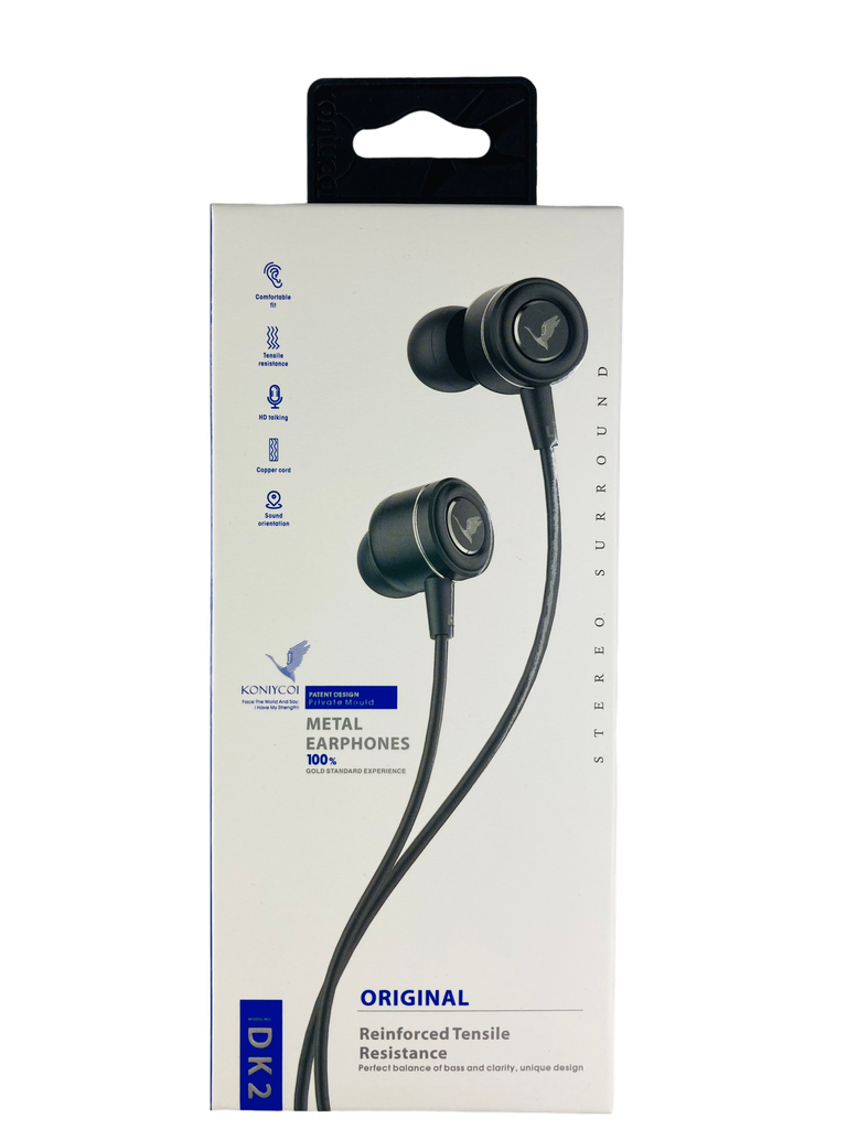 [Manos libres 200007] AUDIFONOS EVOL DK2 METALICO (NEGRO)
