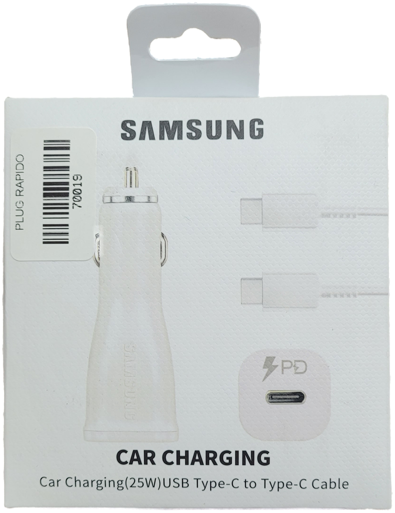 [cargador cable clavija usb tipo c lightning] PLUG PARA AUTO TIPO SAMSUNG
