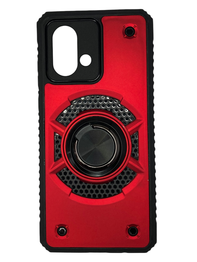 CASE ANILLO ESCUDO (MOTOROLA G84) (ROJO)