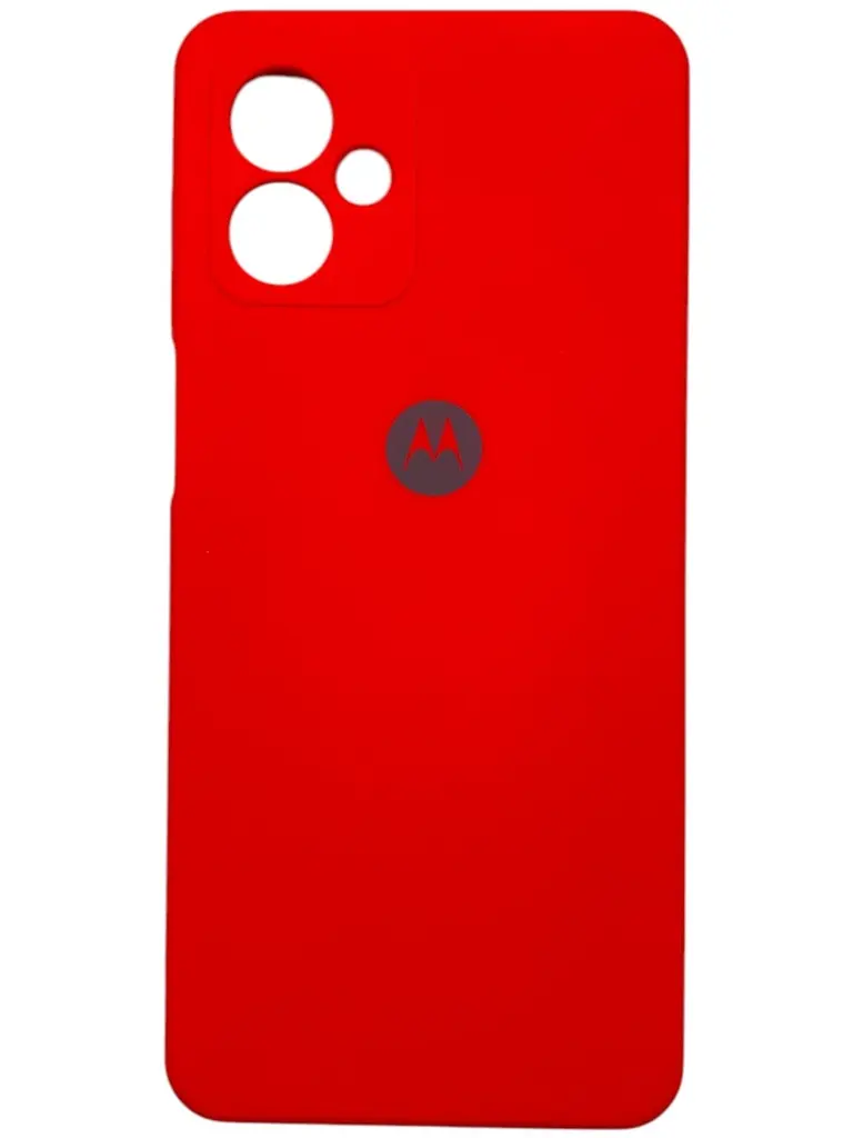 CASE TIPO ORIGINAL SILICON (MOTOROLA G14) (ROJO)