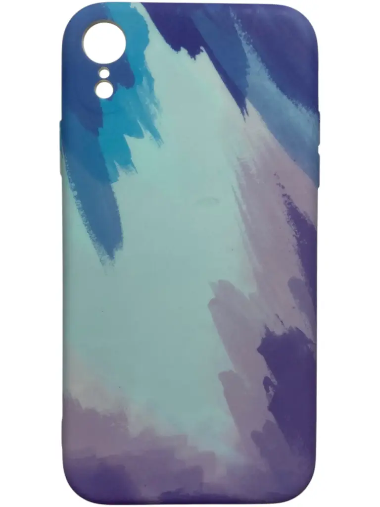 CASE TIPO ORIGINAL SILICON (IPHONE XR) (MARMOL AZUL)