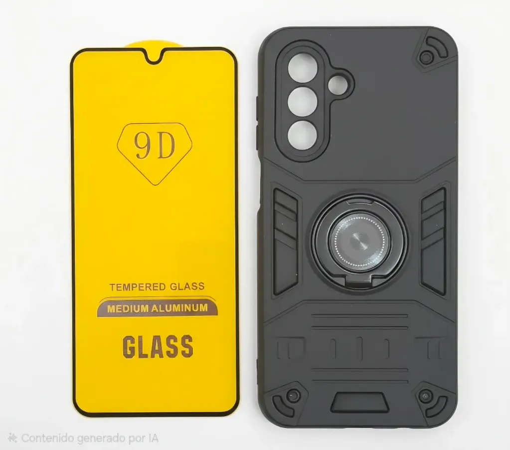 CASE ANILLO 9D (SAMSUNG A17) (NEGRO)