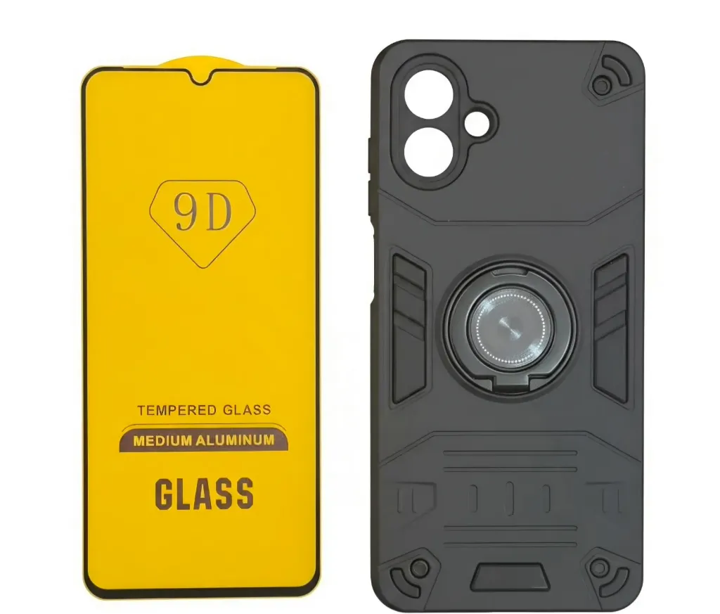 CASE ANILLO 9D (SAMSUNG A07) (NEGRO)