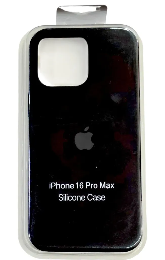 CASE TIPO ORIGINAL SILICON (IPHONE 16 PRO MAX) (NEGRO)