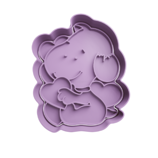 Snoopy Bebe con Corazones Cortador de Galletas