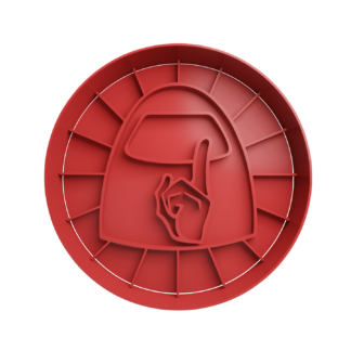 Among Us haciendo SHHH Cortador de Galletas