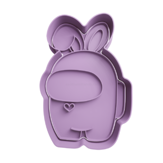 Conejo Among Us Cortador de Galletas