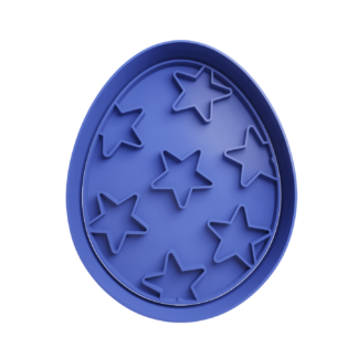 Huevo de Pascua con Estrellas Cortador de Galletas