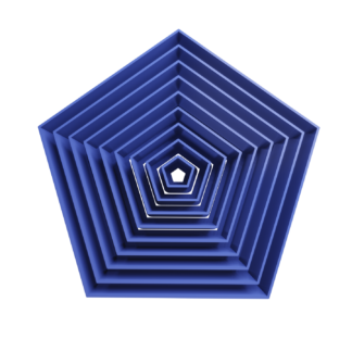 Set Pentagonos Cortador de Galletas