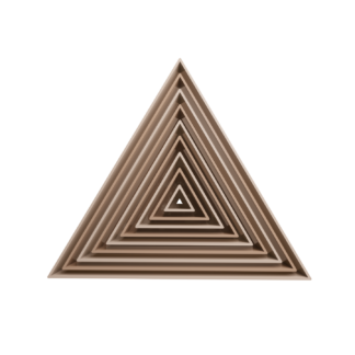 Set Triangulos Equilateros Cortador de Galletas