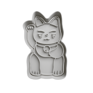Gato de la Fortuna Maneki-neko Cortador de Galletas