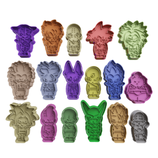 Set Dragon Ball Z Chibi Cortador de Galletas