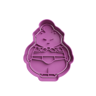 Majin Buu Chibi Cortador de Galletas STL (Cortante STL Gratis)