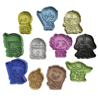 Set Starwars Cute Cortador de Galletas