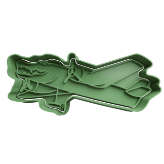 Bombardino Crocodilo Meme Cortador de Galletas