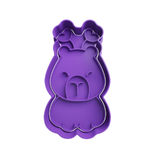 Carpincho con Corazones Cortador de Galletas