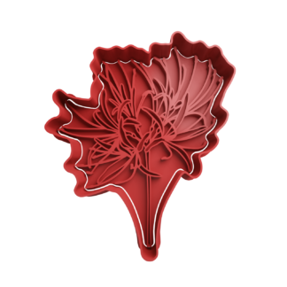 Flor Lirio Araña Rojo Lycoris Radiata Cortador de Galletas