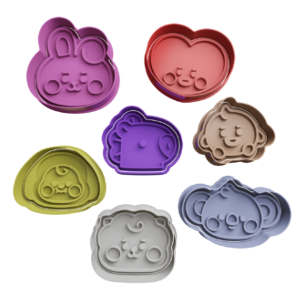 Set BT21 Baby Cabeza Cortador de Galletas