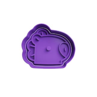 Mang BT21 Baby Cabeza Cortador de Galletas