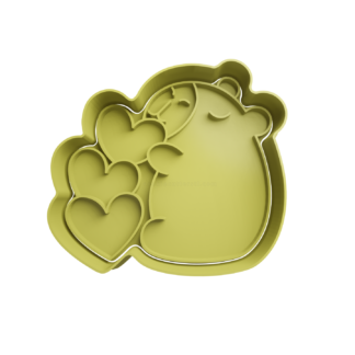 Carpincho con Corazon Cortador de Galletas