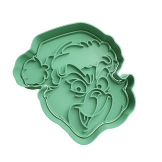 Grinch Cabeza Cortador de Galletas