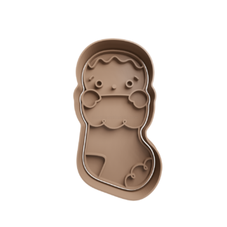 Muñeco de Jengibre en Calcetin Cortador de Galletas