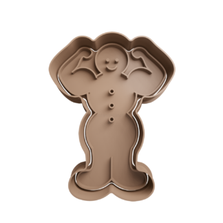 Muñeco de Jengibre Culturista Cortador de Galletas