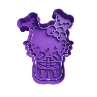 Hello Kitty Esqueleto Cortador de Galletas
