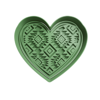 Corazón Azteca Cortador de Galletas