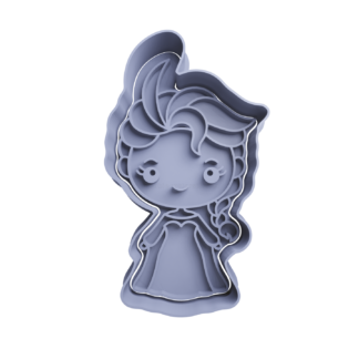 Elsa Frozen Chibi Cortador de Galletas