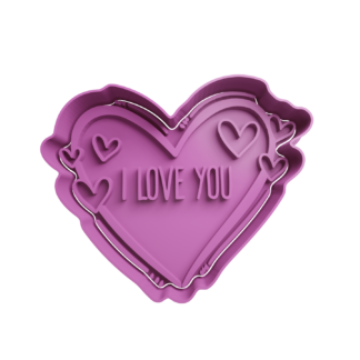 Corazones -I love you Cortador de Galletas