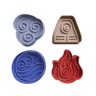 Set Cuatro Naciones de Avatar Cortador de Galletas