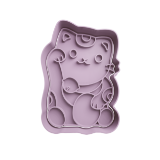 Gato de la Fortuna Maneki-neko Cortador de Galletas