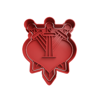 3 de espadas Cortador de Galletas