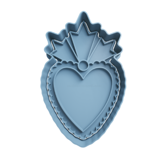 Corazon Decorado Cortador de Galletas