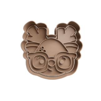 Reno con Anteojos Cortador de Galletas