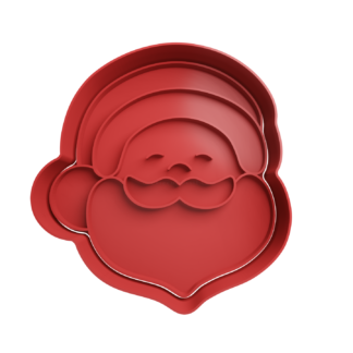 Papa Noel Cabeza Cortador de Galletas