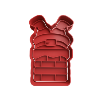 Papa Noel en Chimenea Cortador de Galletas