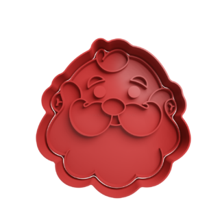 Papa Noel Cabeza Cortador de Galletas