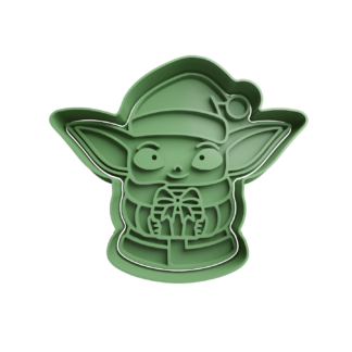 Grogu Navidad Cortador de Galletas