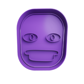 Hombre Morado Cortador de Galletas