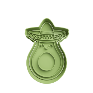 Aguacate Cute Cortador de Galletas