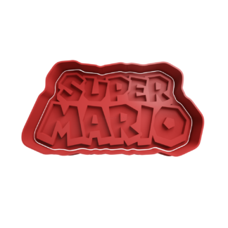 Super Mario Logo Cortador de Galletas