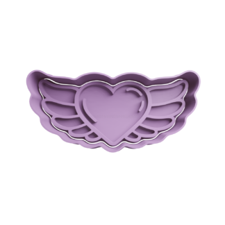 Corazón con Alas Cortador de Galletas