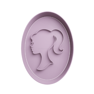 Barbie Perfil Cortador de Galletas