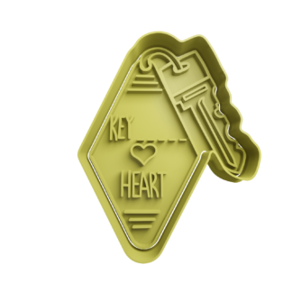 Llave -Key _ Heart Cortador de Galletas