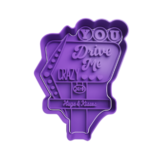 Cartel de Hotel -You drive me crazy Cortador de Galletas