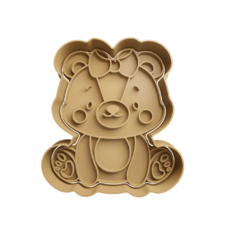 Oso con Moño Cortador de Galletas