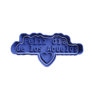 Corazon -Feliz dia de los abuelos Cortador de Galletas