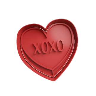 Corazon XOXO Cortador de Galletas